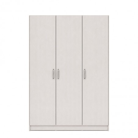 Ace Wardrobe 3 Doors With Shelves MDF Ash Grey