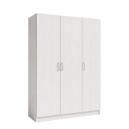 Ace Wardrobe 3 Doors With Shelves MDF Ash Grey