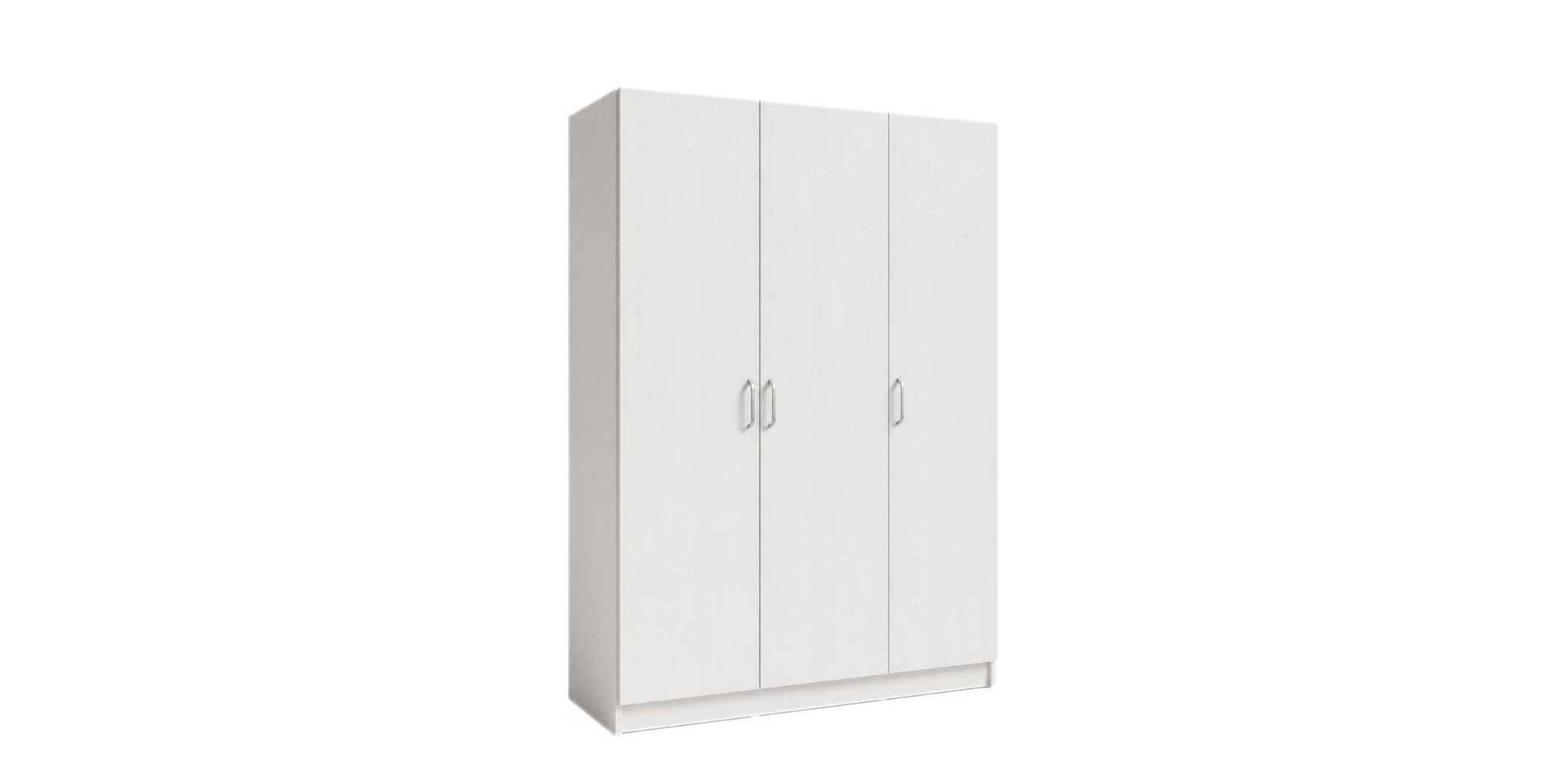 Ace Wardrobe 3 Doors With Shelves MDF Ash Grey