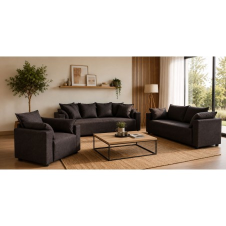Vista 3+2+1 Str Fabric Dark Olive