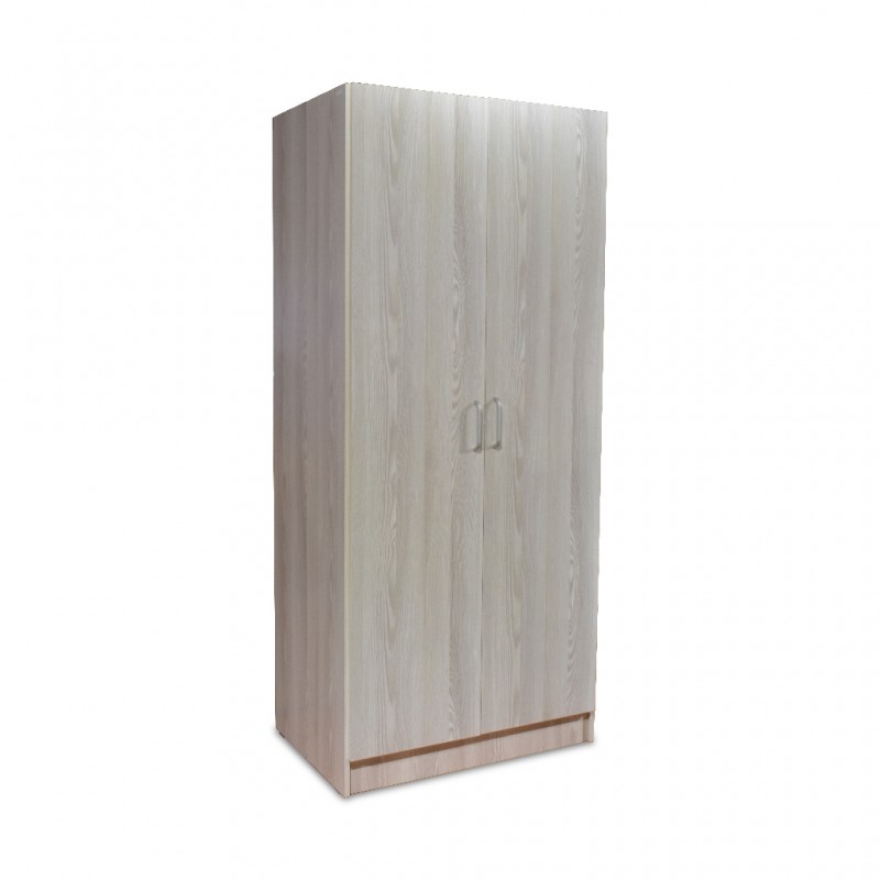 Ace Wardrobe 2 Doors Oak MDF With Shelves Ace Wardrobe 2 Doors Oak MDF With Shelves