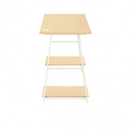 Bercola Office Desk Oak & Metal Metal
