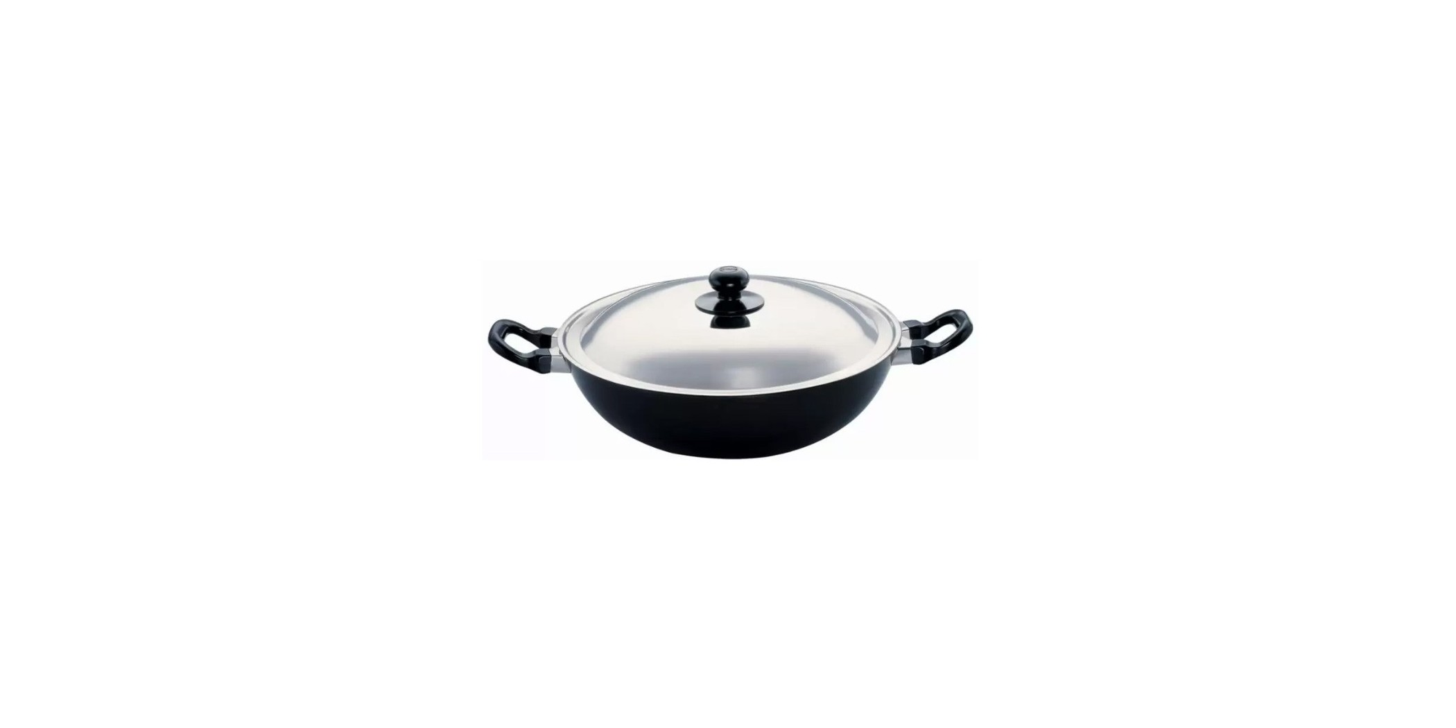 Futura Q57 30cm 4L Non Stick Kadhai with Lid