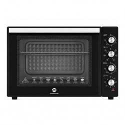 Mammouth EO1000CRD 100L Black Electric Oven With Double Glass Door, Rotisserie & Convection