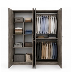 Sonata Wardrobe 4 Doors In MDF Autumn Sonata