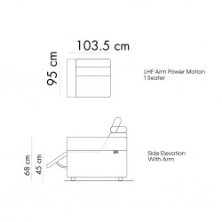 Henley Modular LHF Arm Power Motion 1 Str