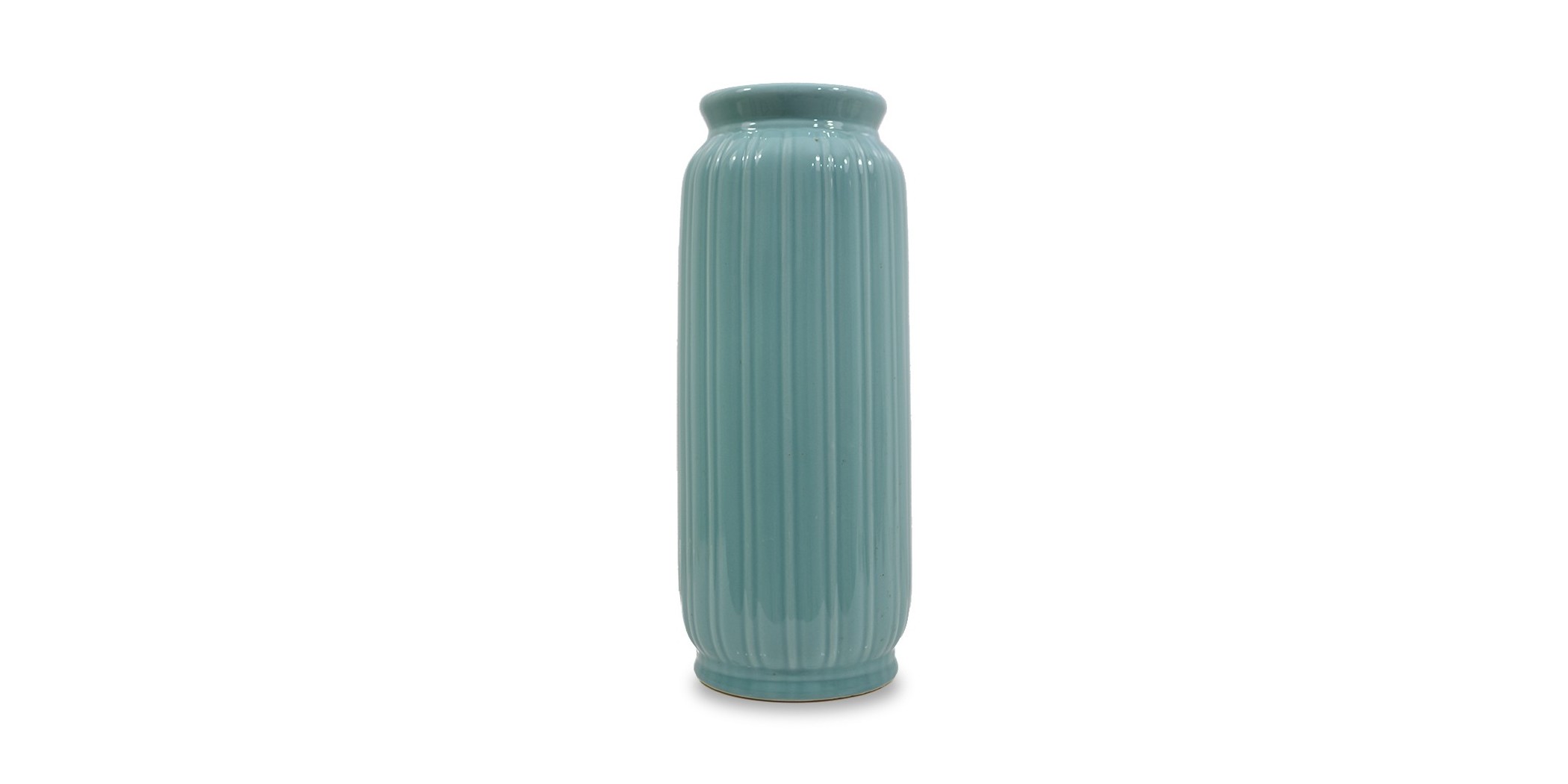 Vase Ceramic 11x11x35cm blue