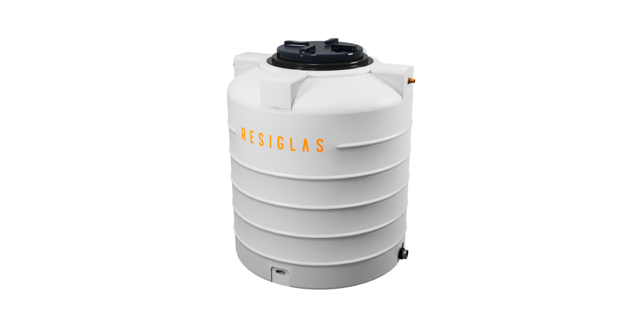 Resiglas 750 Lts Polychrome Water Tank White Snow Resiglas 750 Lts Polychrome Water Tank White Snow