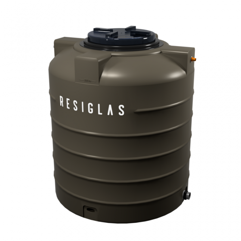Resiglas 750 Lts Polychrome Water Tank Khaki Shadow Resiglas 750 Lts Polychrome Water Tank Khaki Shadow
