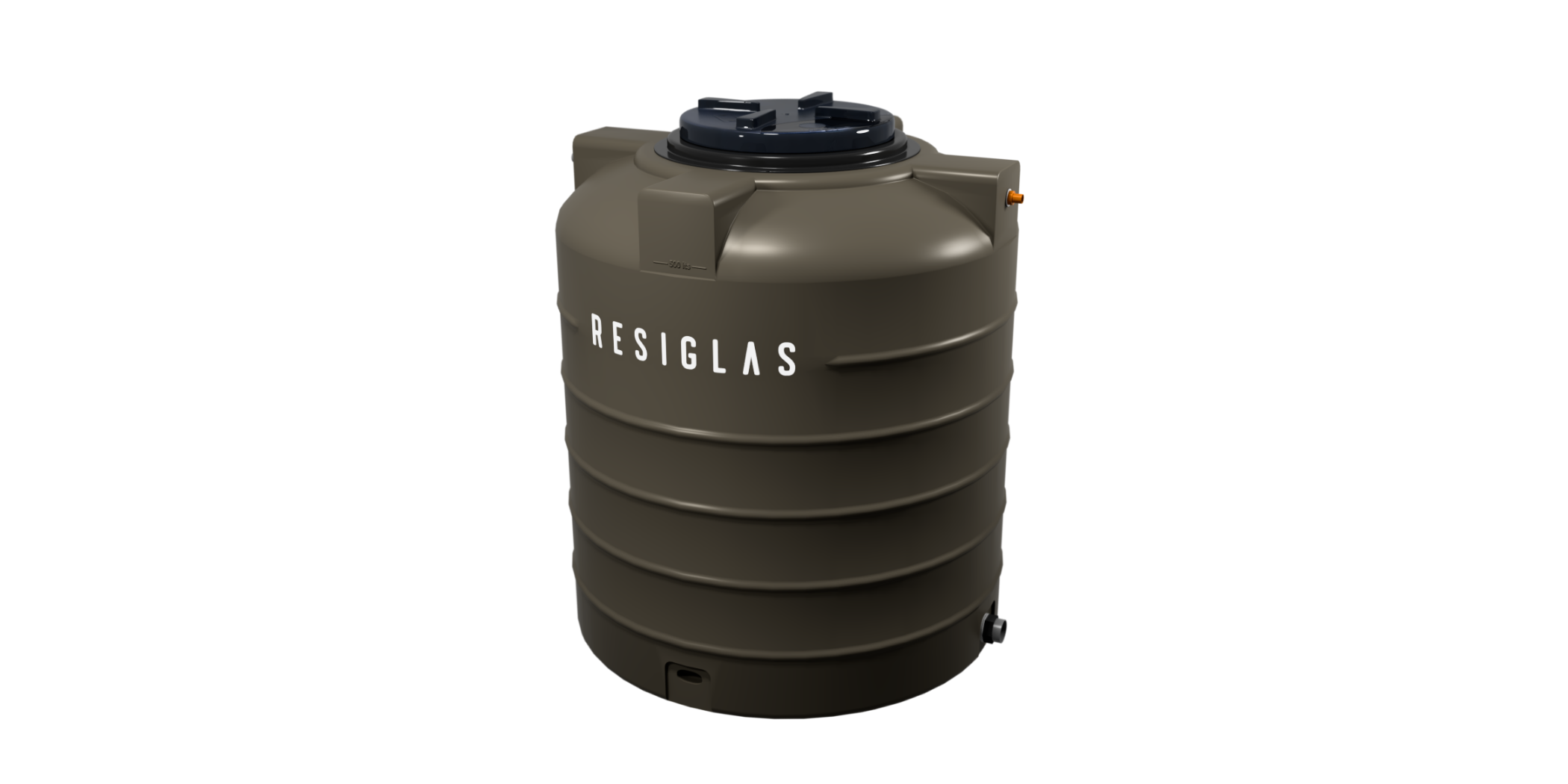 Resiglas 1000 Lts Polychrome Type C Water Tank Khaki Shadow