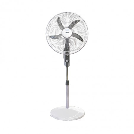 Air Monster 15593 MG WH 20" Stand Fan with Timer