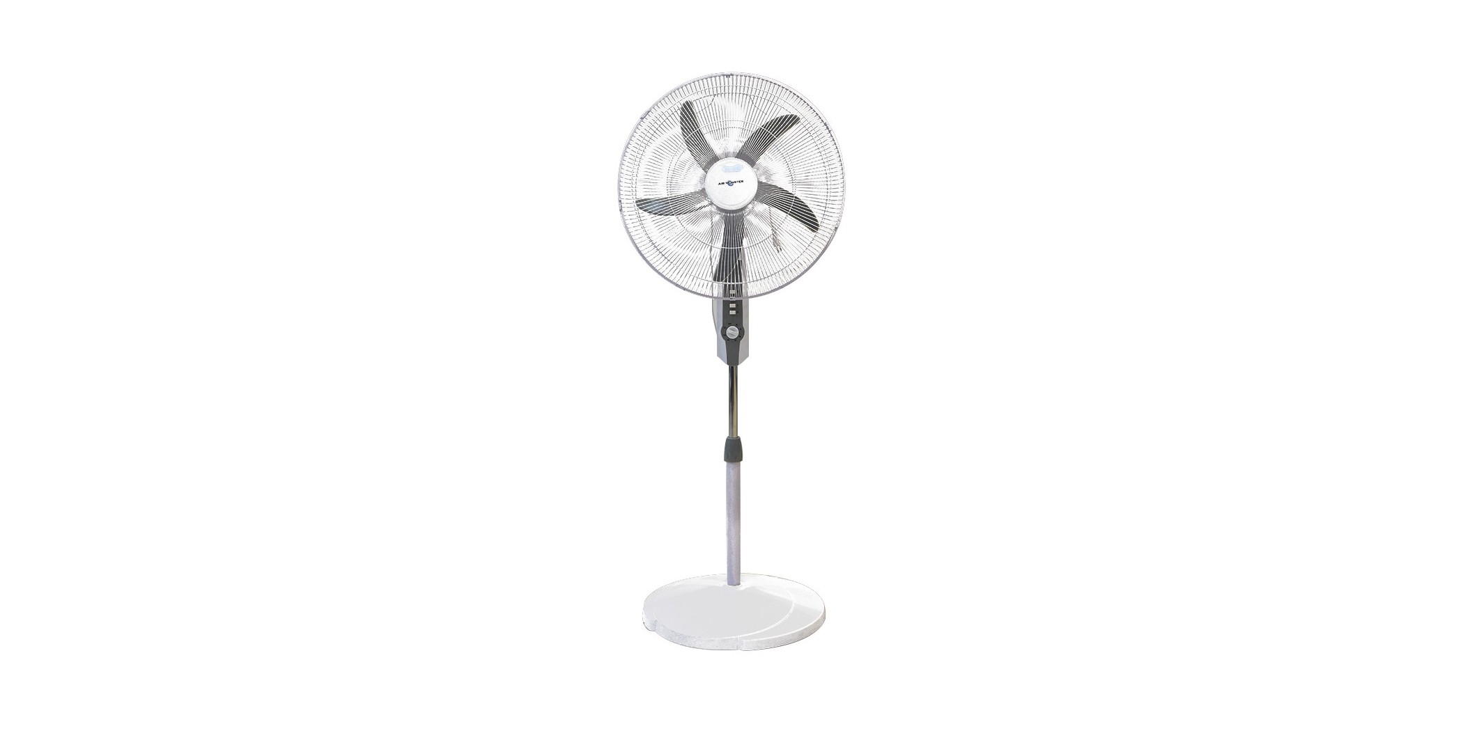 Air Monster 15593 MG WH 20" Stand Fan with Timer