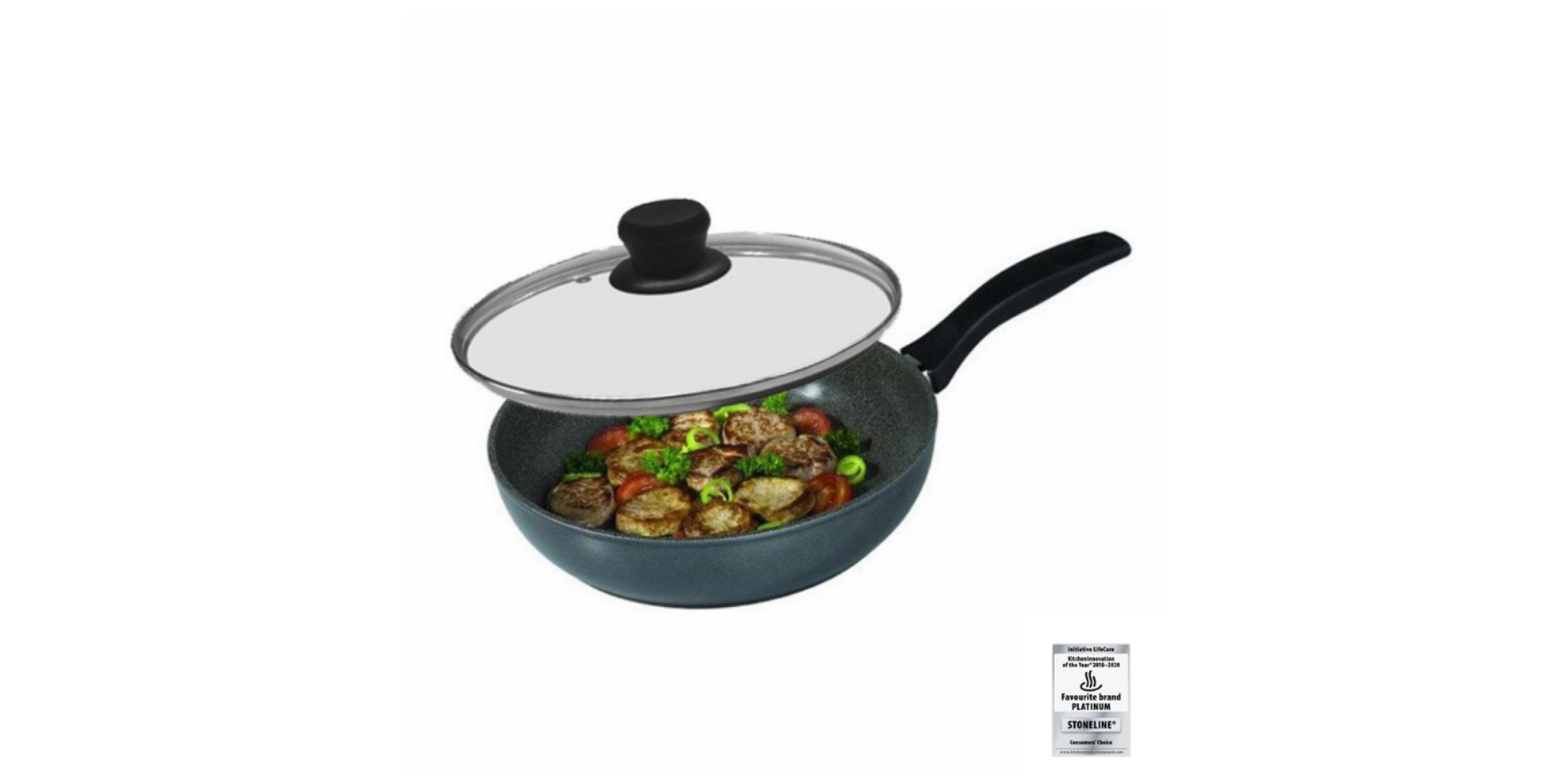 Stoneline WX 9407 20cm Frying Pan+WX 8120 Lid "O"