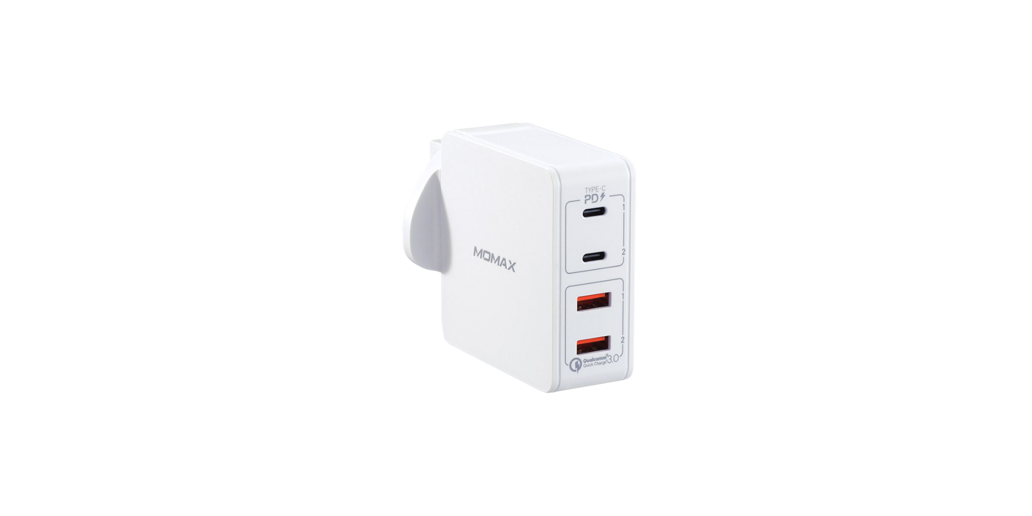 Momax ONGPlug 4-Port Fast Charger White