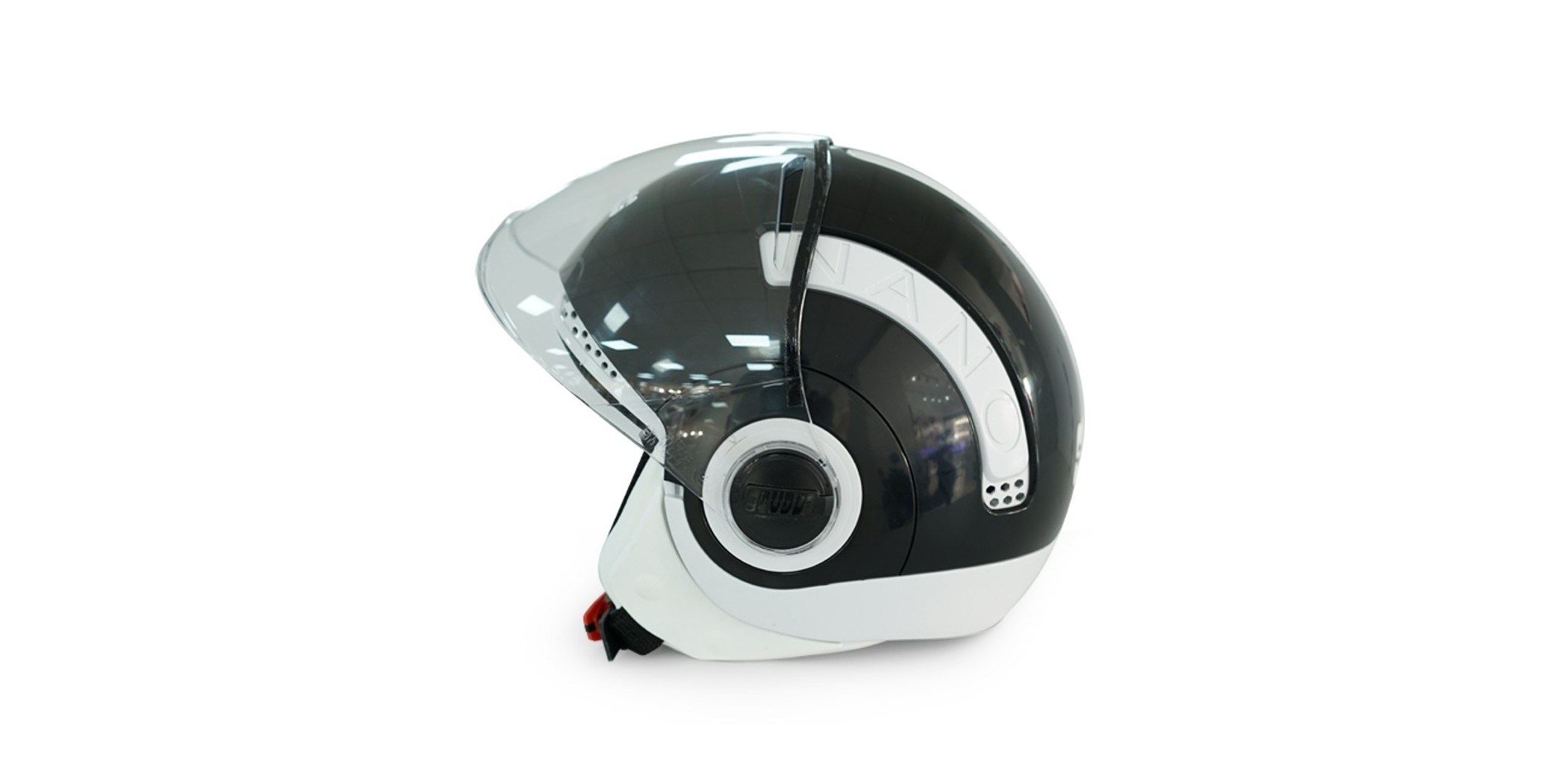 Studds Nano 560 White/Black Helmet 06678