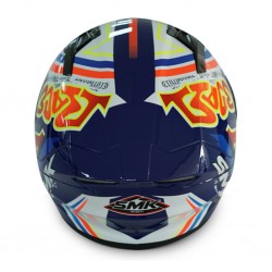 SMK Stellar GL537 blue F/F W/G Helmet 06667