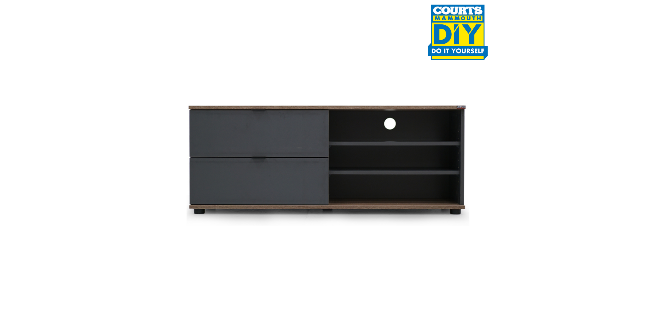 Helsinki Low TV Latte/Anthracite