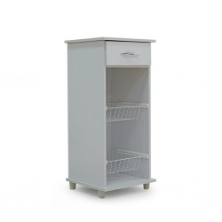 Agata Fruit Cabinet White Particle Board W/1 Drw