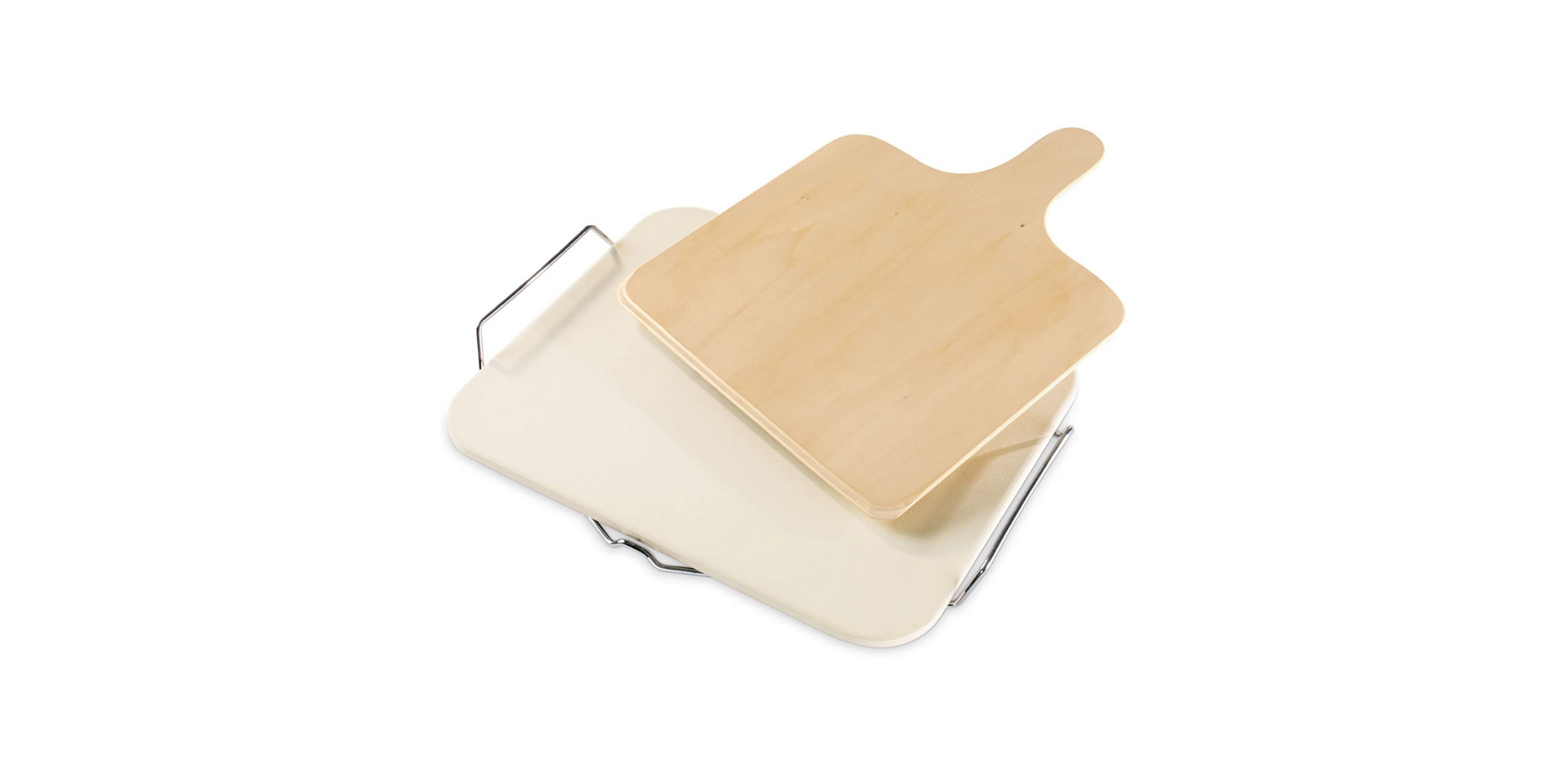 Leifheit LE008 Square Baking Stone With Wooden Spatula "O"