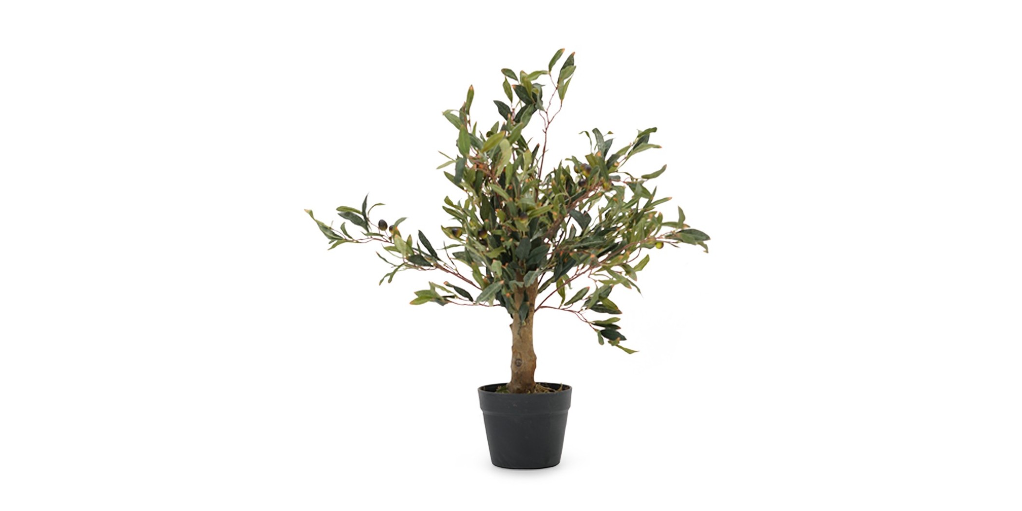 Olive Artificial Tree 65cm in Plastic Pot 6''