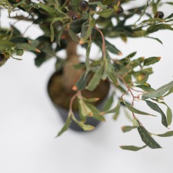 Olive Artificial Tree 65cm in Plastic Pot 6''