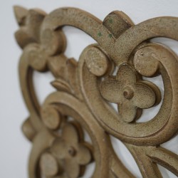 Sculpt Flower Pattern Wall Decor 60x60cm MDF