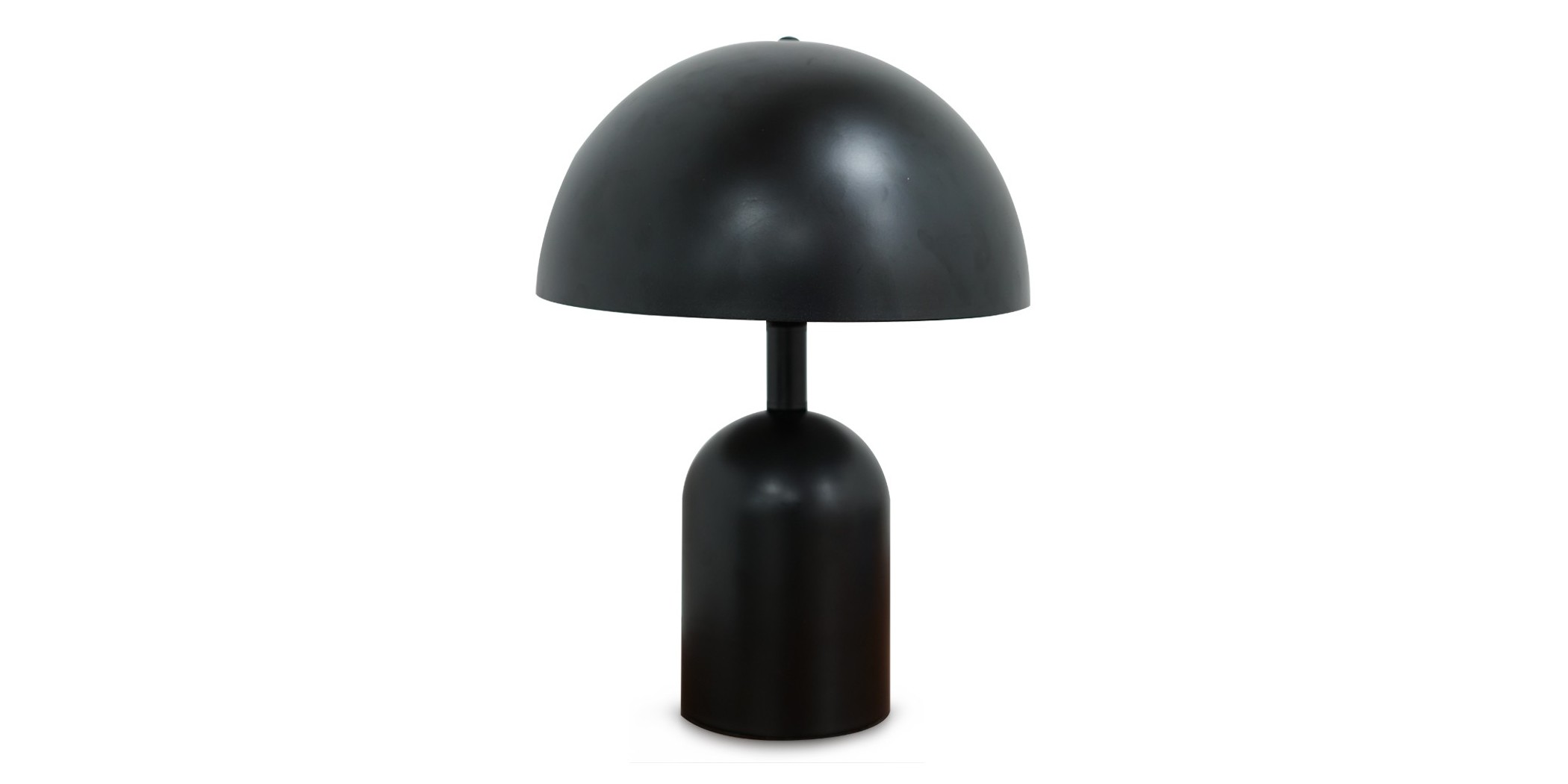 Night Glaze Table Lamp Matt Satin Black 42x32x13cm