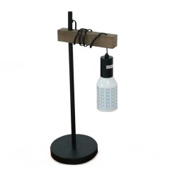 Tight Wood Beads Floor Lamp 18x28x48cm