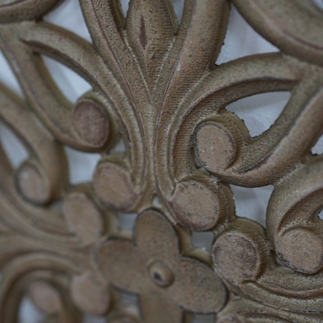 Sculpt Flower Pattern Wall Decor 60x60cm MDF