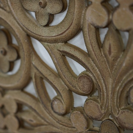 Sculpt Flower Pattern Wall Decor 60x60cm MDF