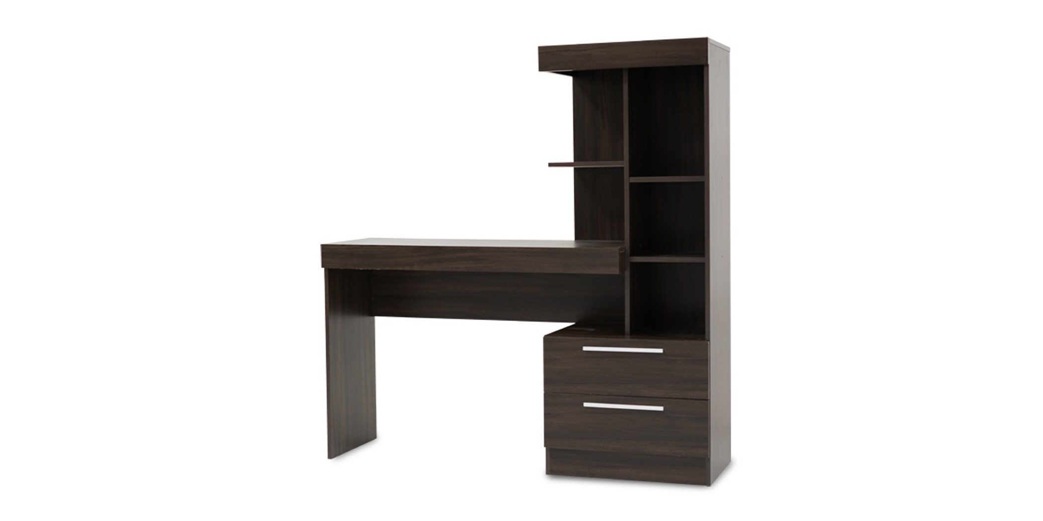 Ottawa Office Table Malbec Trend PB 2 Drws/Shelves