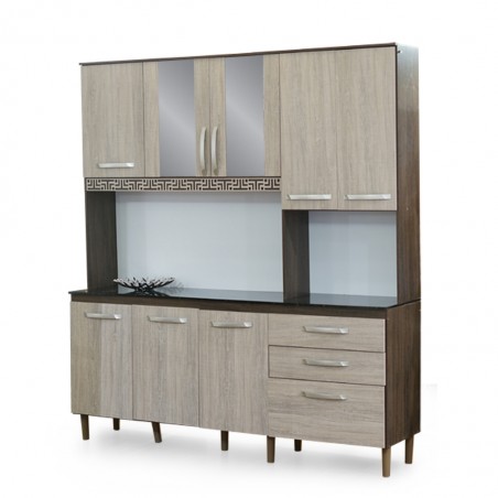 Kit Fit 180 cm Kitchen Unit Almond Rustic PB