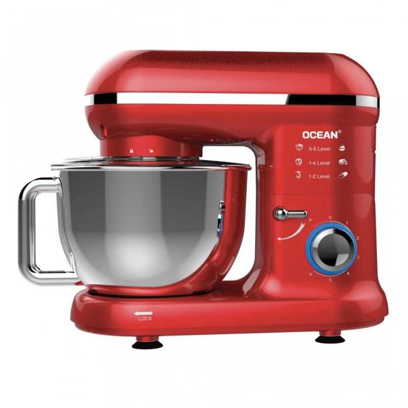 Ocean OCSM5511R 5.5L 1100W Red Stand Mixer 2YW Ocean OCSM5511R 5.5L 1100W Red Stand Mixer 2YW