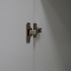 Alpha Wardrobe 3 Doors MDF White & Blue