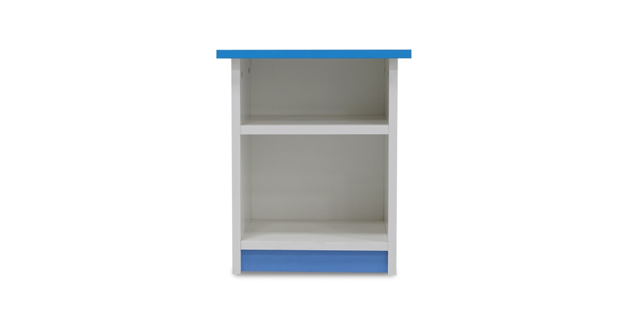 Alpha Night Table MDF White & Blue