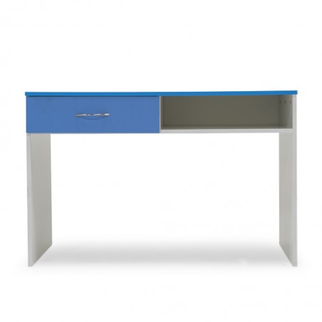 Alpha Office Table MDF White & Blue