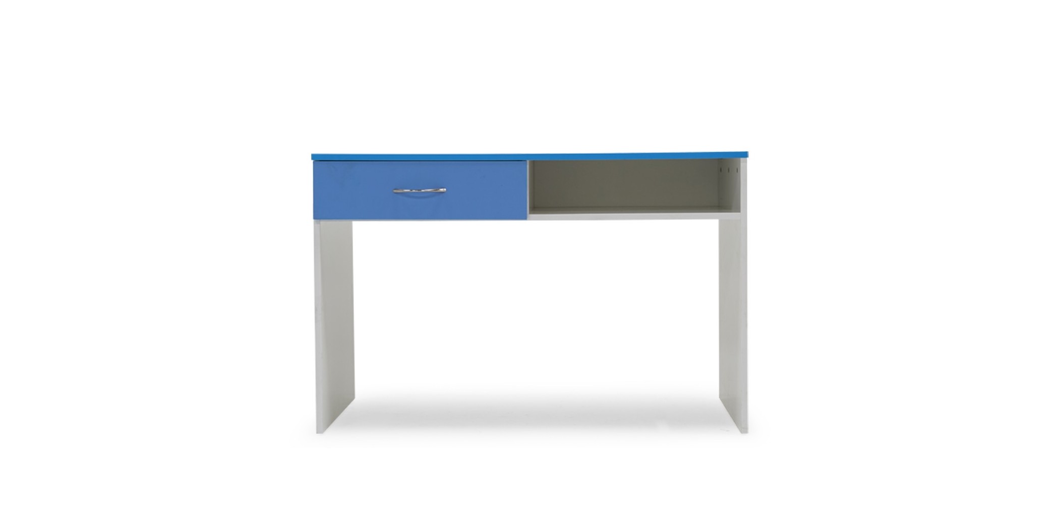 Alpha Office Table MDF White & Blue