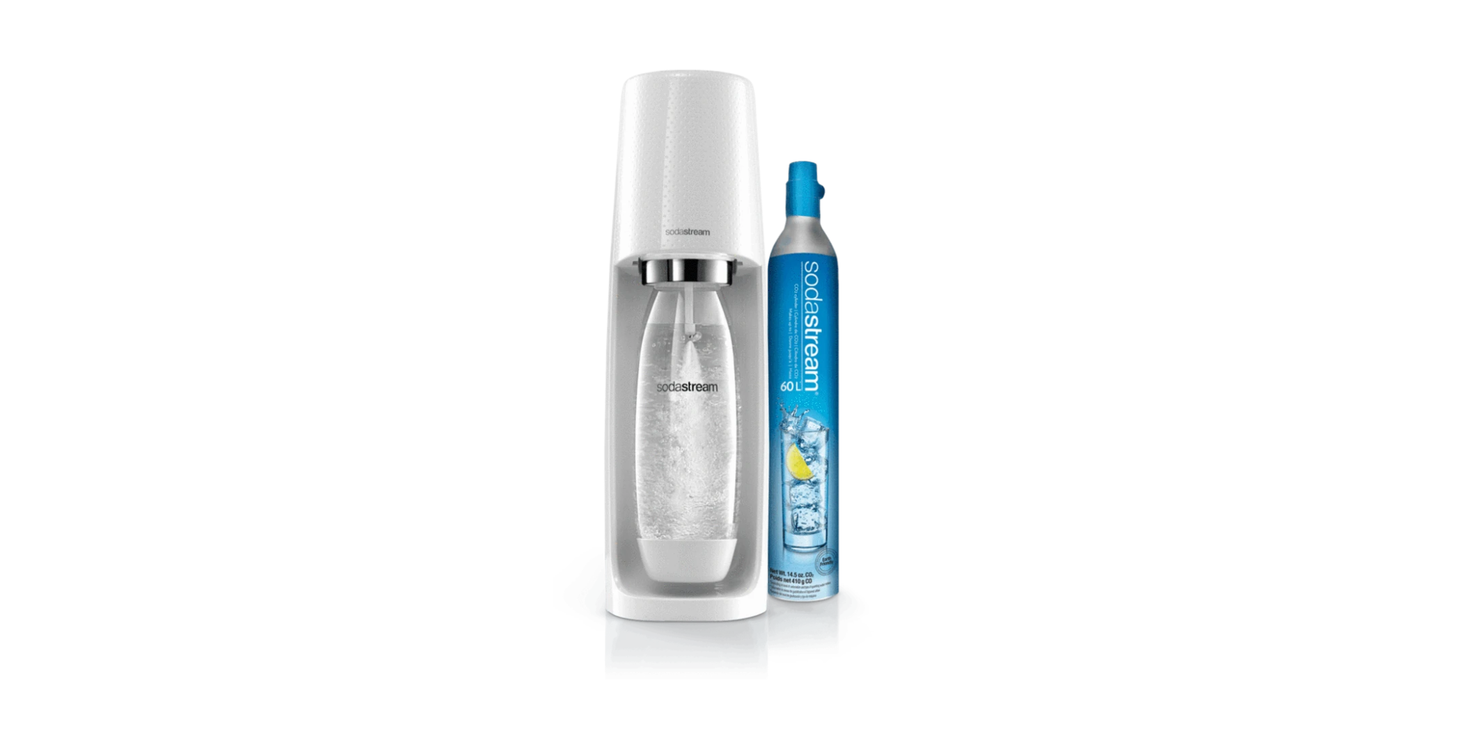 Sodastream Spirit White Starter Pack Sparkle 266010 Drink Maker "O"