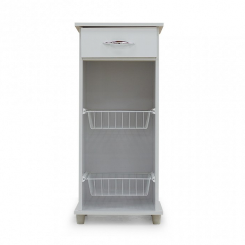 Agata Fruit Cabinet White Particle Board W/1 Drw Agata Fruit Cabinet White Particle Board W/1 Drw