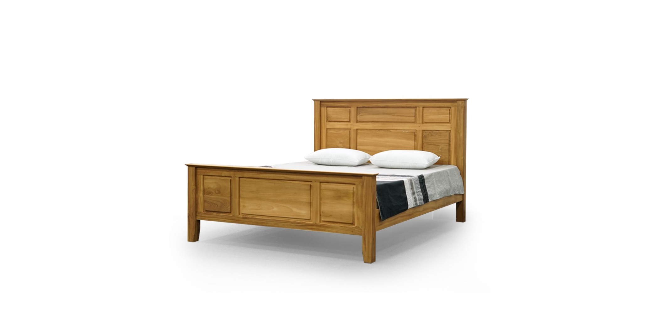 Adonis Queen Bed 160x200cm In Teak