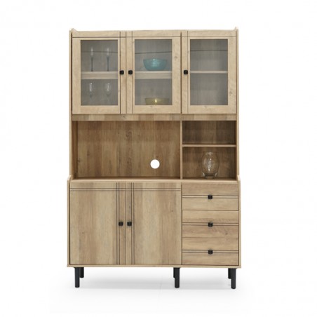 Rivoli Kitchen Cabinet 5 Doors Summer Oak PB