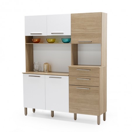 Montesa Kitchen Cabinet Nogal White