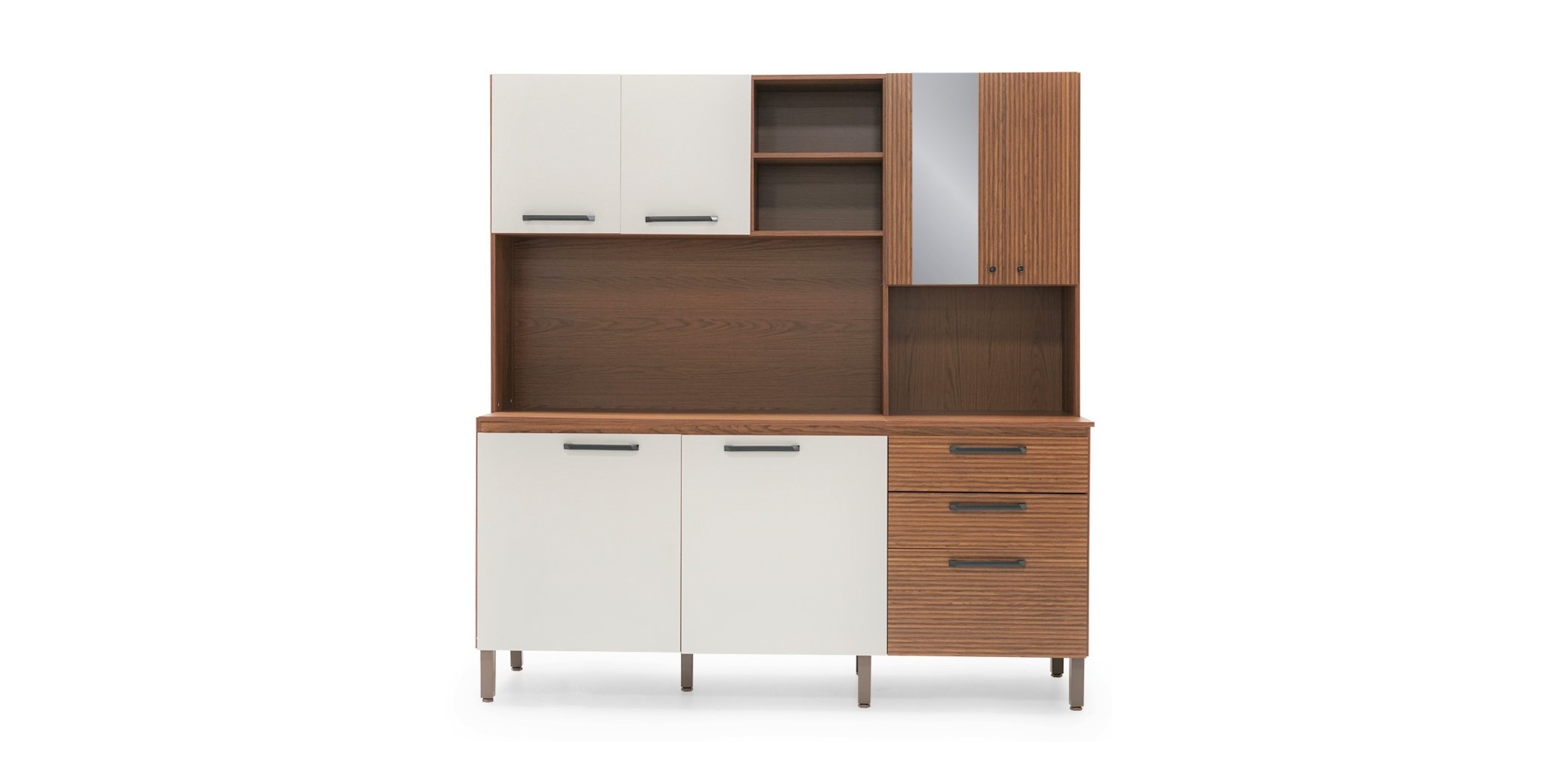 Tampo Kitchen Cabinet Nogueira Off White