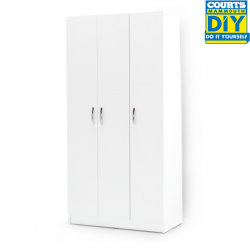 Bodrum Wardrobe W/3 Doors White