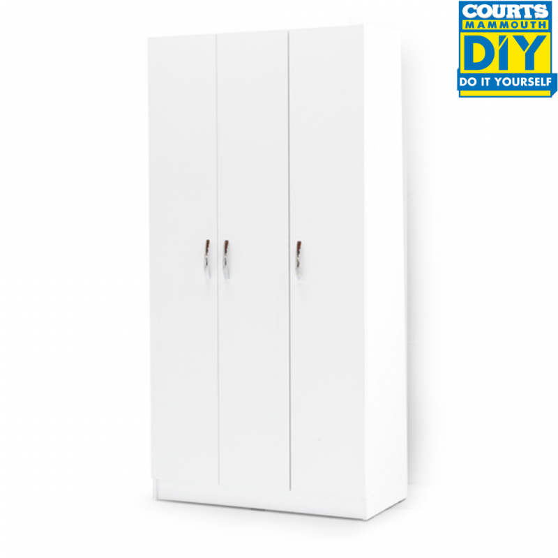 Bodrum Wardrobe W/3 Doors White