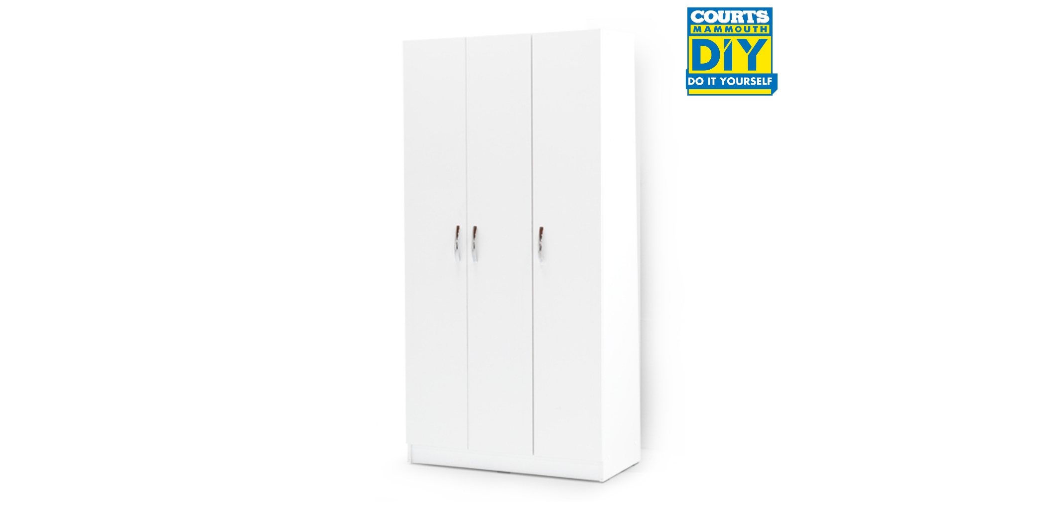 Bodrum Wardrobe W/3 Doors White