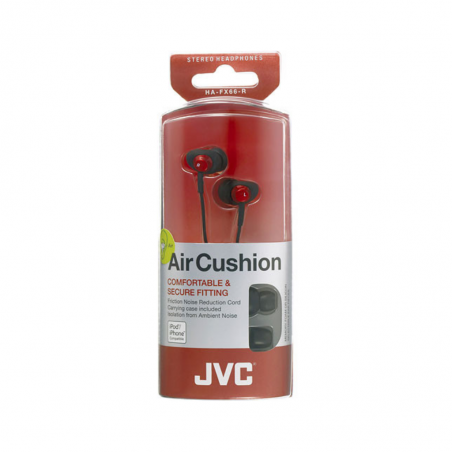 JVC EAR PHONE HA FX 66 RED