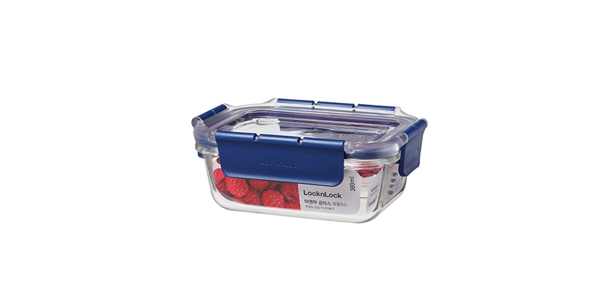 Lock & Lock LBG422 380ml Rectangle Topclass Ovenglass Borosilicate 153 x 114 x 62mm HC342 "O"