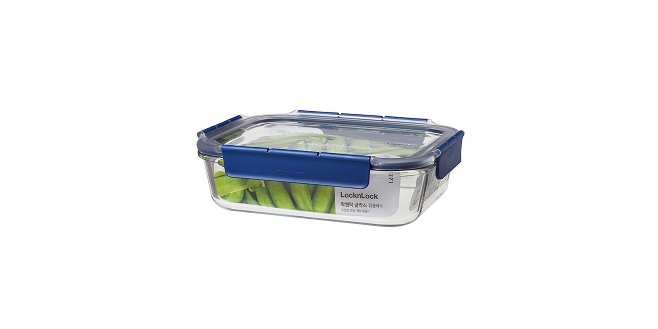 Lock & Lock LBG454 1.6L Rectangle Topclass Ovenglass Borosilicate 253 x 193 x 73mm HC346 "O"