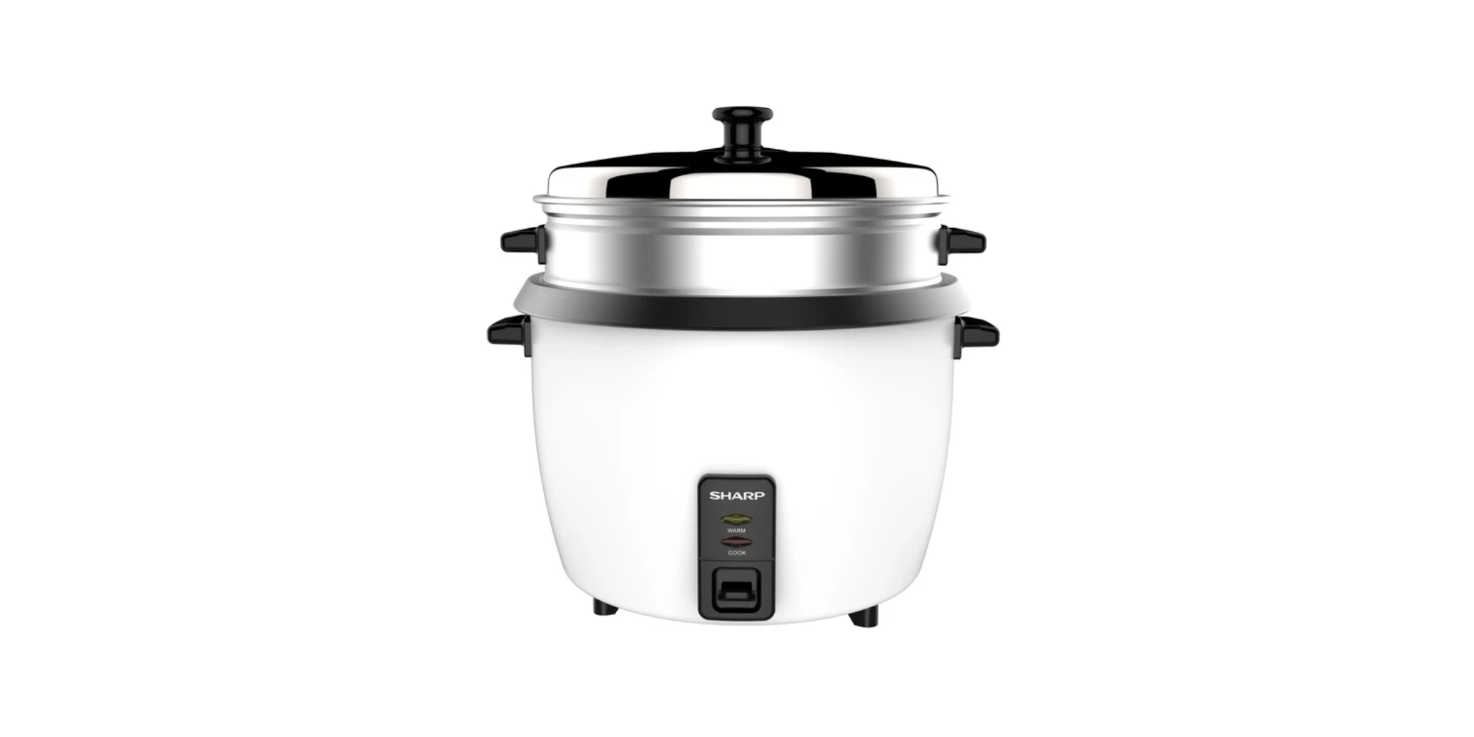 Sharp KS-H288S-W3 2.8L Rice Cooker + Steel Lid + Steamer